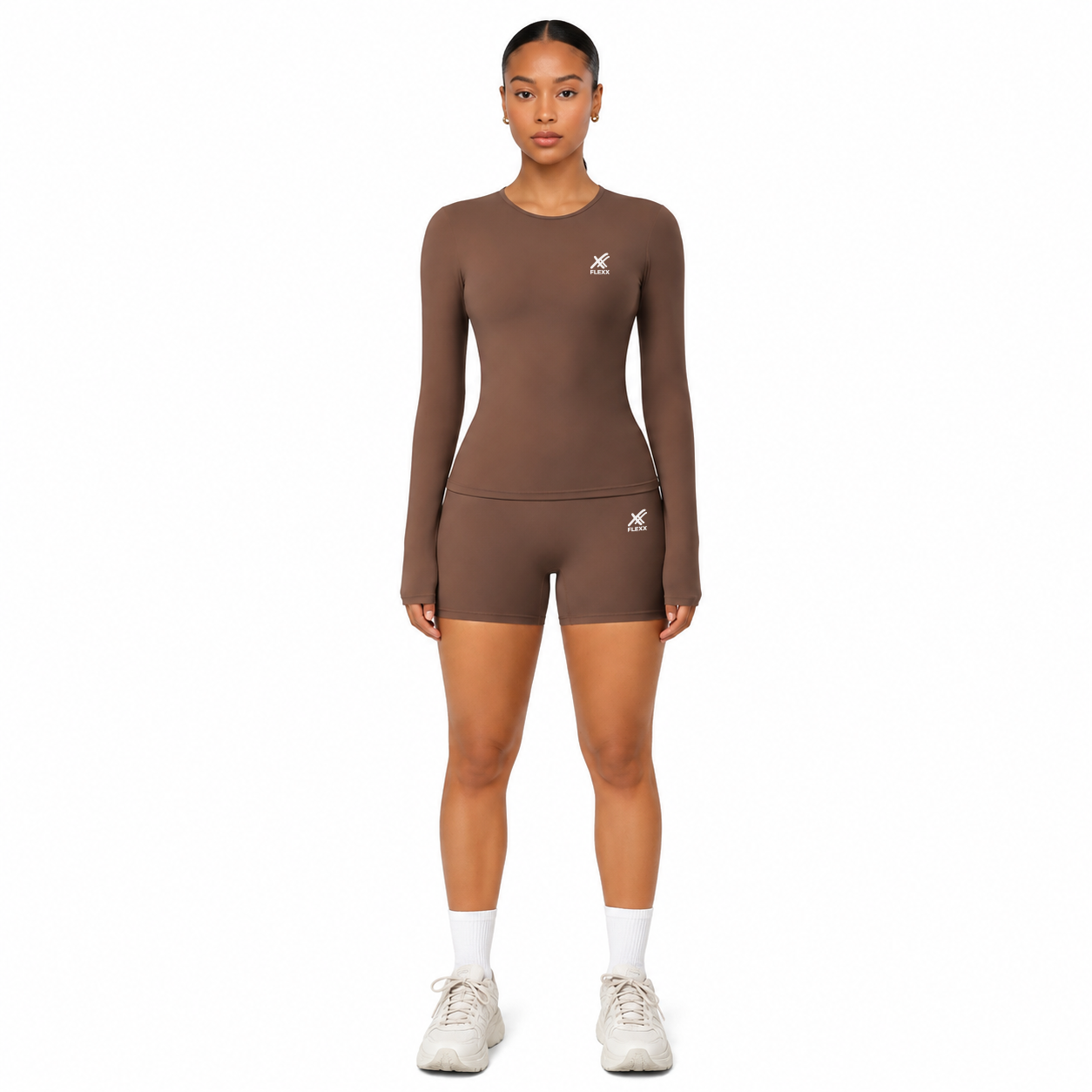 Collection of NAYA — Long-Sleeve Top + Shorts Set in a gallery layout