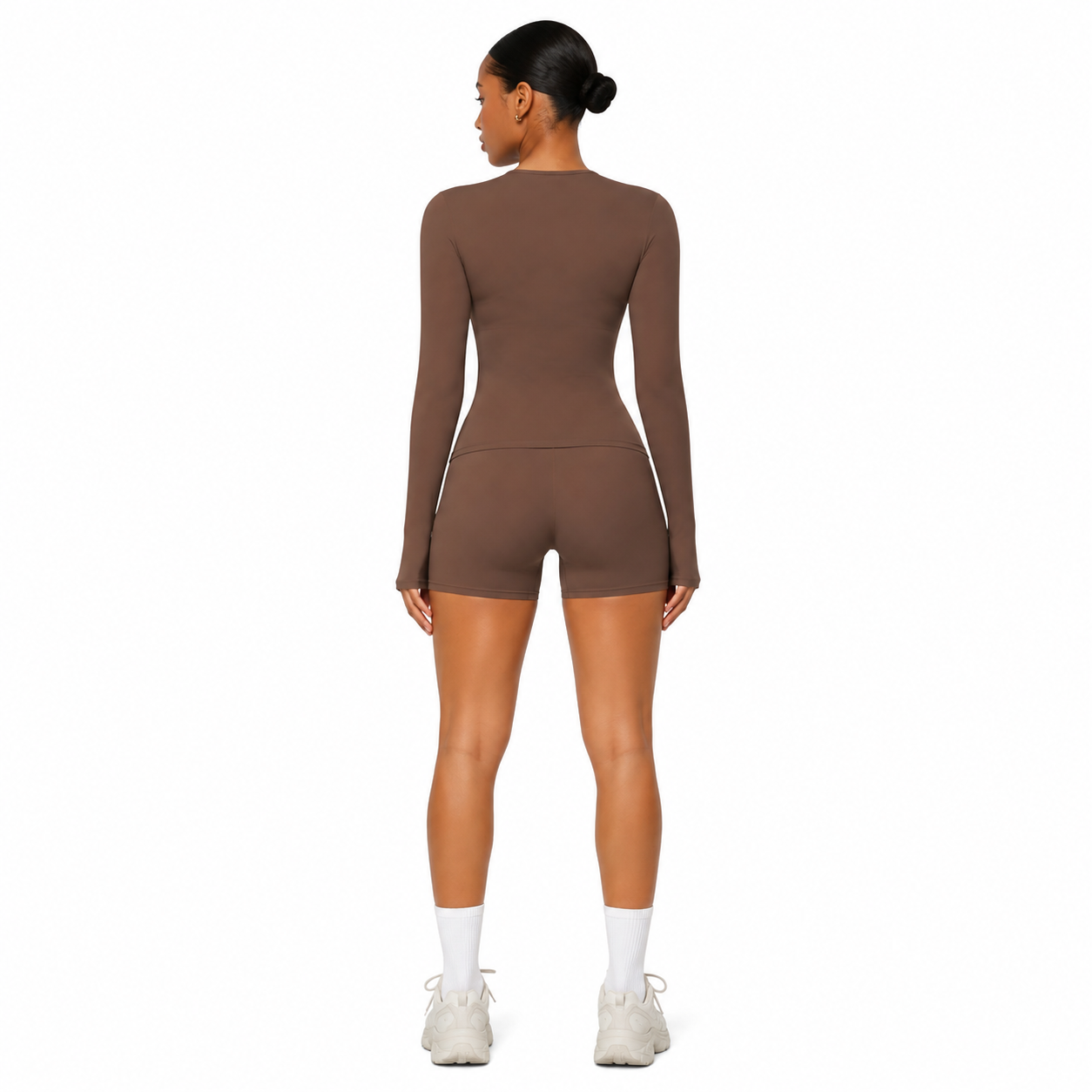 Collection of NAYA — Long-Sleeve Top + Shorts Set in a gallery layout