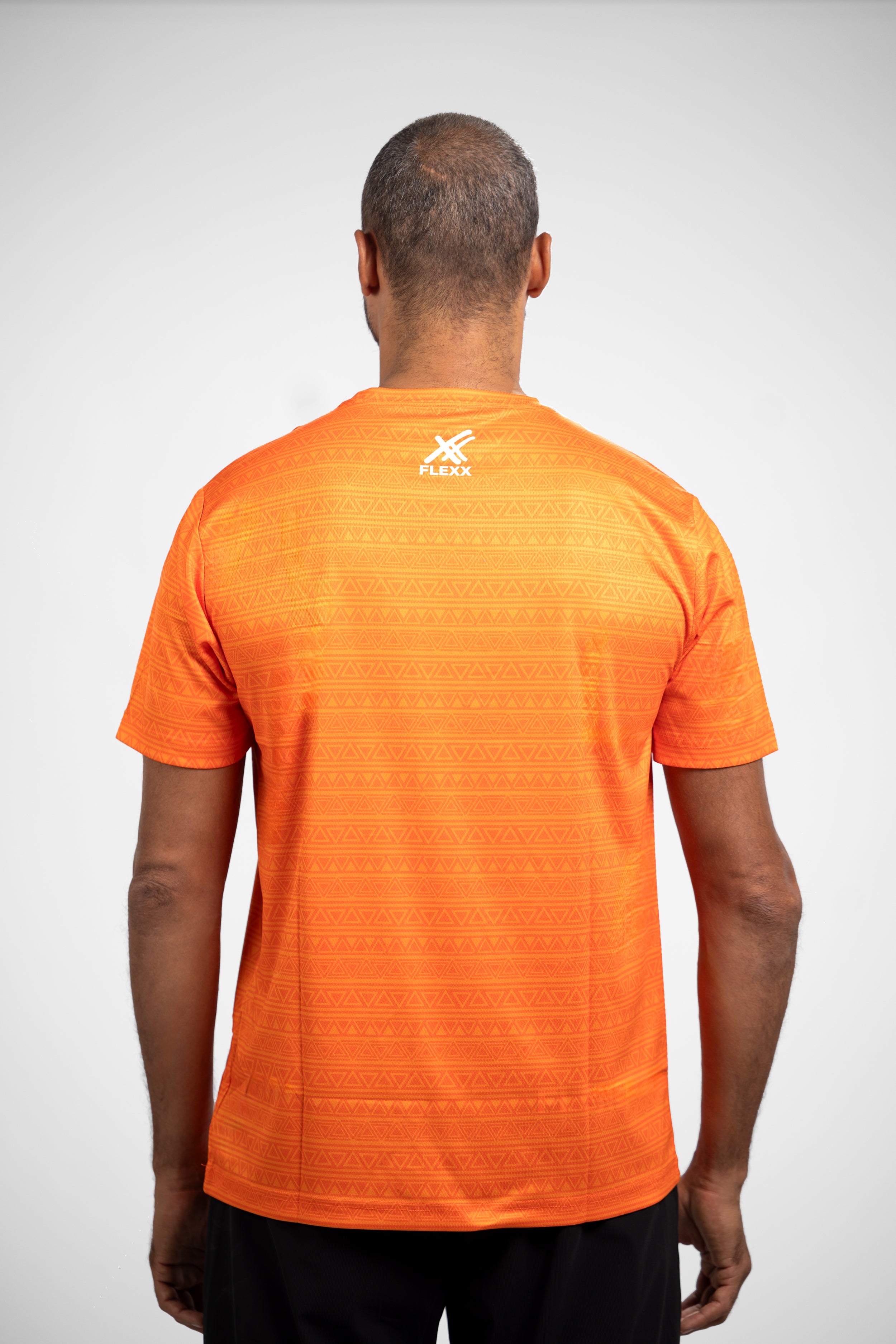 Collection of FLEXX Jersey TRIBAL ORANGE in a gallery layout