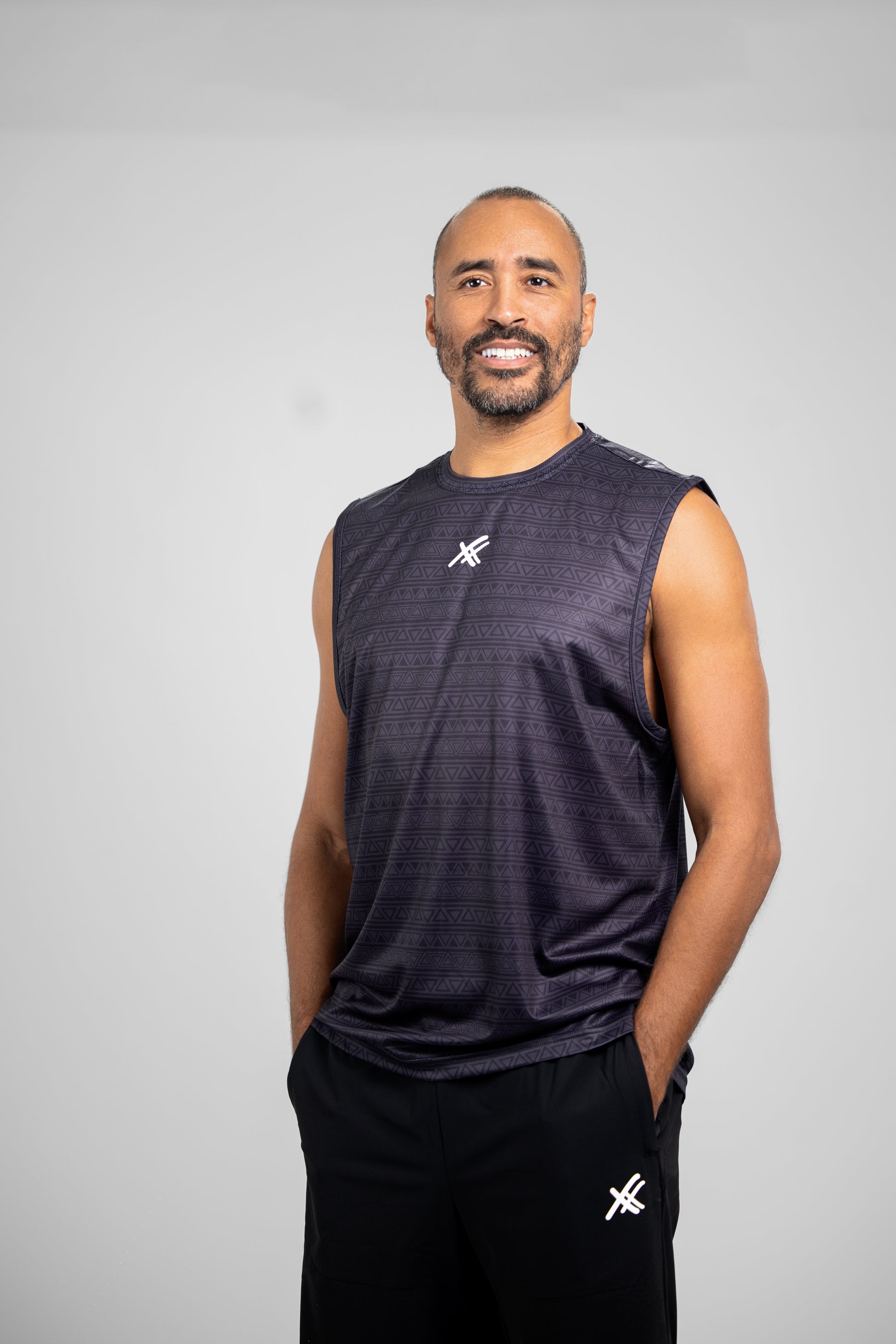 FLEXX TANK TOP BLACK TRIBAL